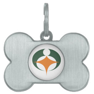 Placa Para Mascotas Bandera del Koga, Shiga, Japón