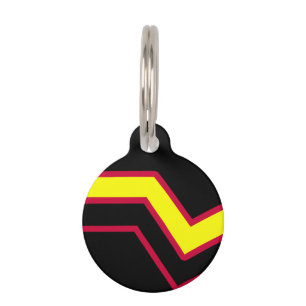 Placa Para Mascotas Bandera del Orgullo de Goma / Látex
