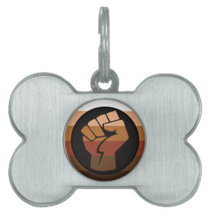 Placa Para Mascotas Bandera del Orgullo de las POC