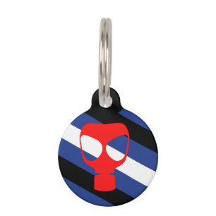 Placa Para Mascotas Bandera del Orgullo de máscara