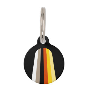 Placa Para Mascotas Bandera del Orgullo del Cabello Largo