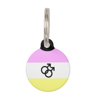 Placa Para Mascotas Bandera del Orgullo Gay