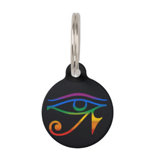Placa Para Mascotas Bandera del Orgullo Gay Goth