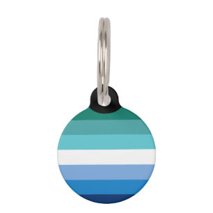 Placa Para Mascotas Bandera del Orgullo Gay Masculino