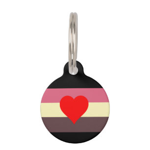 Placa Para Mascotas Bandera del orgullo gordo