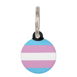 Placa Para Mascotas Bandera del Orgullo Trans