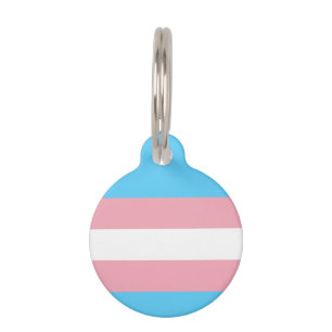 Placa Para Mascotas Bandera del Orgullo Transgénero