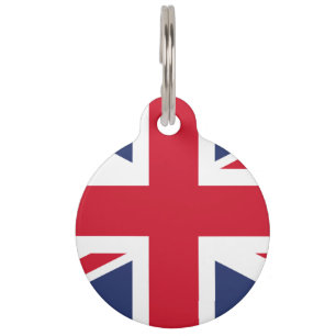 Placa Para Mascotas Bandera del Reino Unido
