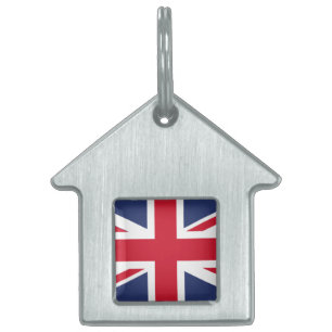 Placa Para Mascotas Bandera del Reino Unido