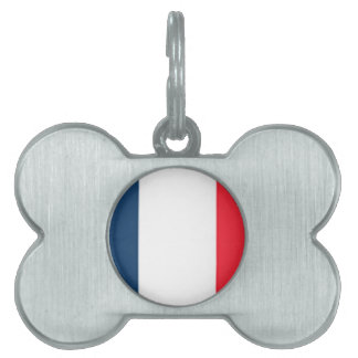 Placa Para Mascotas Bandera francesa