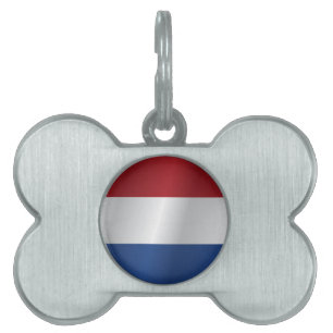 Placa Para Mascotas Bandera holandesa