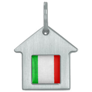 PLACA PARA MASCOTAS BANDERA ITALIANA