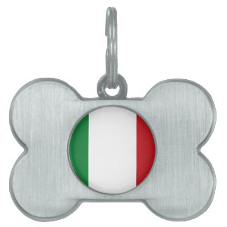Placa Para Mascotas Bandera italiana