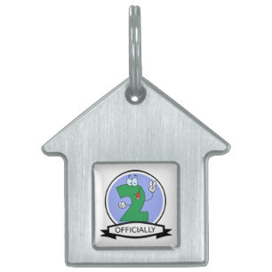Placa Para Mascotas Bandera oficial de cumpleaños 2