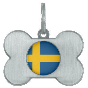 Placa Para Mascotas Bandera sueca