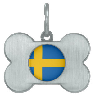 Placa Para Mascotas Bandera sueca