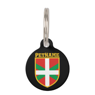 Placa Para Mascotas Bandera vasca