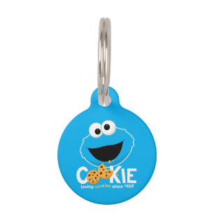 Placa Para Mascotas Barrio Sésamo   Cookies amantes de la galleta