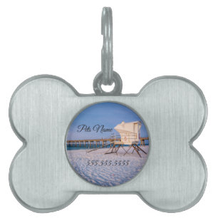 Placa Para Mascotas Base De Salvavidas De La Mañana De Pensacola Y Eti