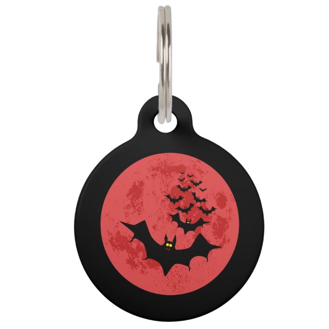 Placa Para Mascotas Batallas de vampiros contra la Luna Roja (Anverso)