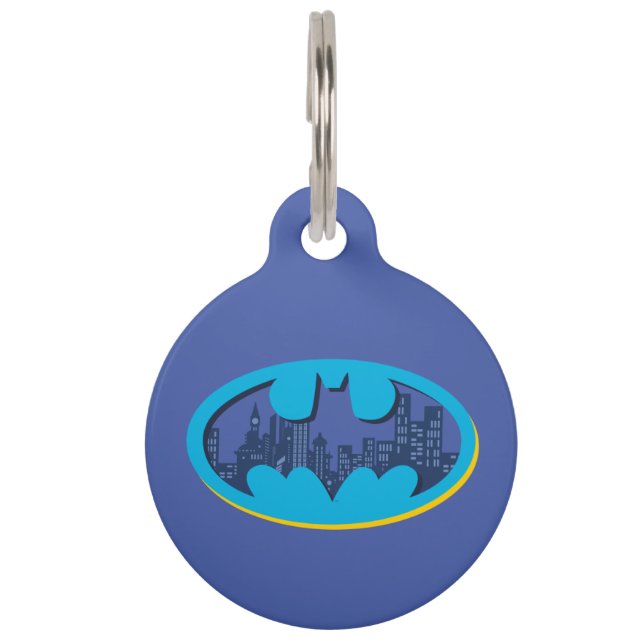 Placa Para Mascotas Batman | Símbolo de la ciudad de Gotham (Anverso)