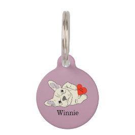 Placa Para Mascotas Be my Valentine, dog