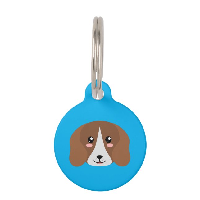 Placa Para Mascotas Beagle (Anverso)