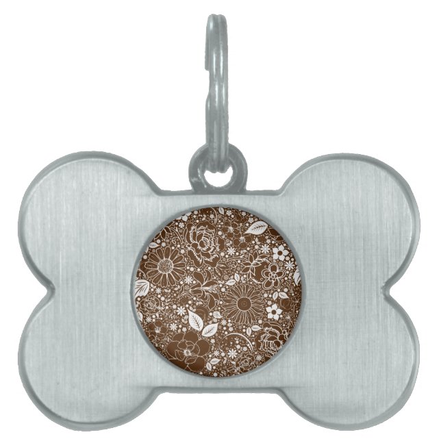 Placa Para Mascotas Beauties Brown (Frente)