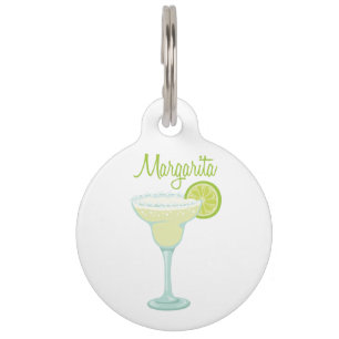 Placa Para Mascotas Bebida de Margarita