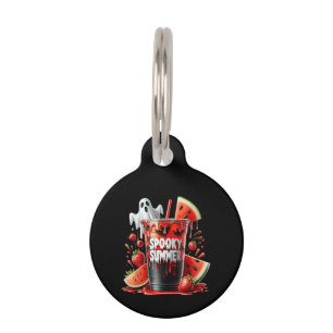 Placa Para Mascotas Bebidas espeluznantes de verano Vibraciones de Sum