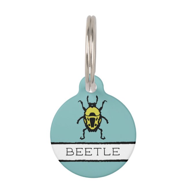 Placa Para Mascotas Beetle (Anverso)