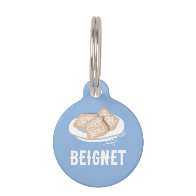 PLACA PARA MASCOTAS BEIGNET (Anverso)