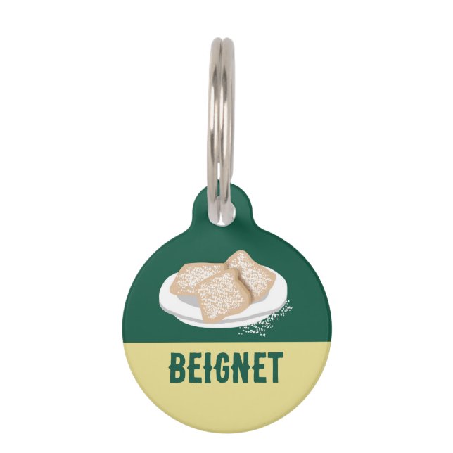 PLACA PARA MASCOTAS BEIGNET (Anverso)