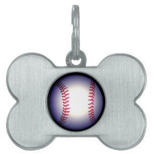 Placa Para Mascotas Béisbol