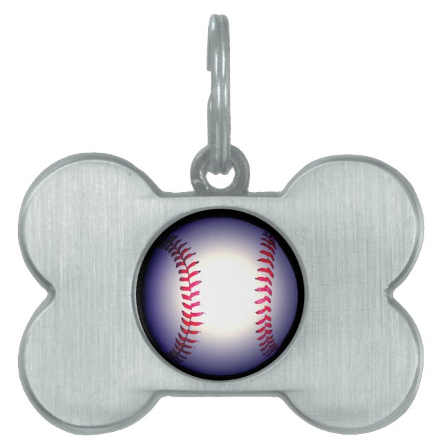 Placa Para Mascotas Béisbol (Frente)