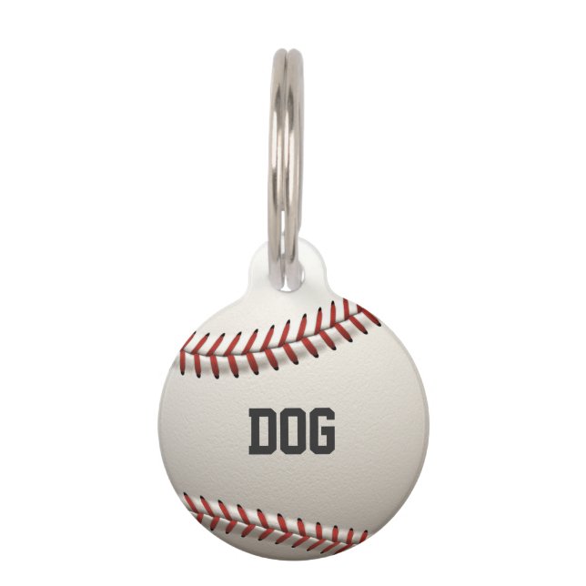 Placa Para Mascotas Béisbol (Anverso)