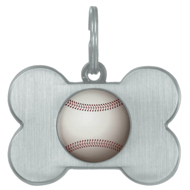 Placa Para Mascotas Béisbol (Frente)