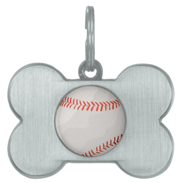 Placa Para Mascotas Béisbol (Frente)