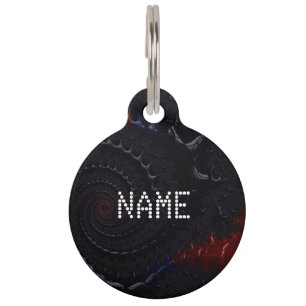 Placa Para Mascotas Bellas etiquetas de perros redondas de Personaliza