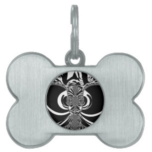 Placa Para Mascotas Bello arte asombroso blanco africano de impresión