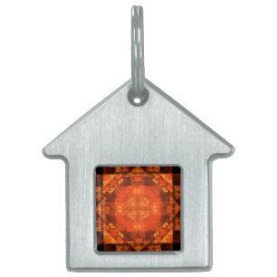 Placa Para Mascotas Bendición: Abstract Art House