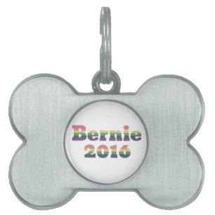 Placa Para Mascotas Bernie Sanders para presidente 2016