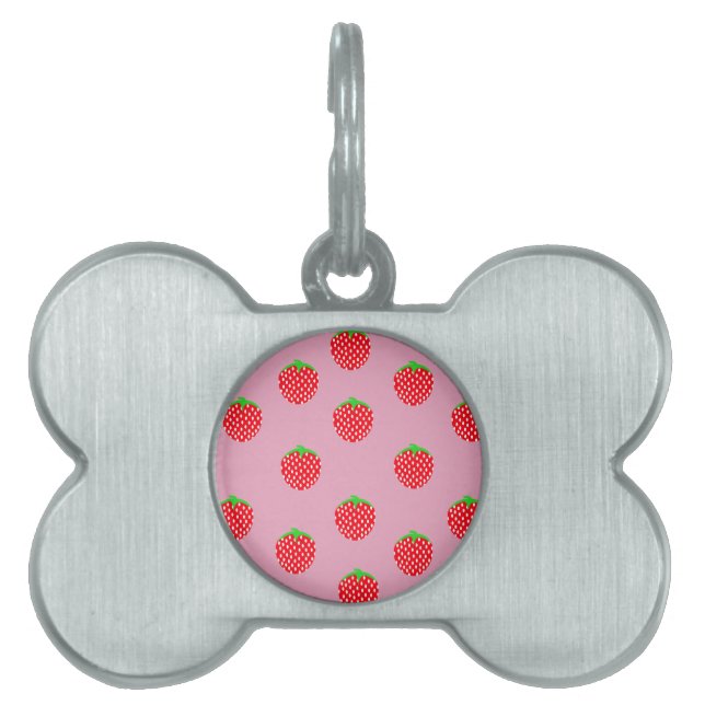 Placa Para Mascotas Berry Beautiful Summer (Frente)