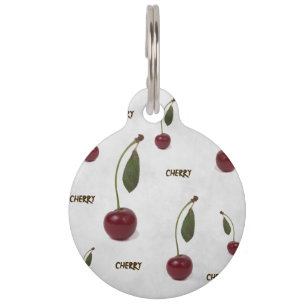 Placa Para Mascotas Berry de cerezo rojo: El graduado