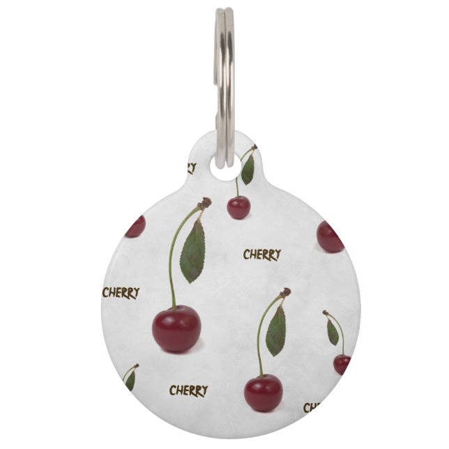 Placa Para Mascotas Berry de cerezo rojo: El graduado (Anverso)