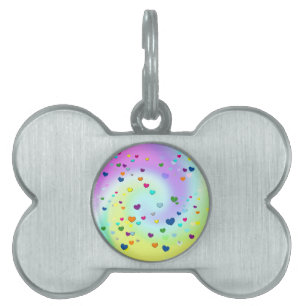 Placa Para Mascotas bff ~ corazones