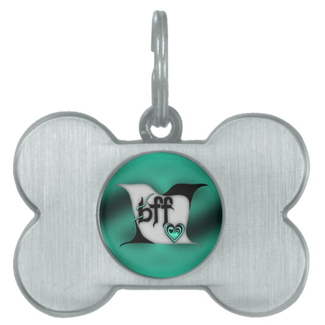 Placa Para Mascotas bff ~ lovebirds (Frente)
