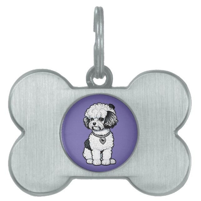 Placa Para Mascotas Bichon Frise (Frente)
