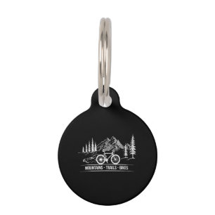 Placa Para Mascotas Bicicletas Mountain Trail - Bicicleta ciclista