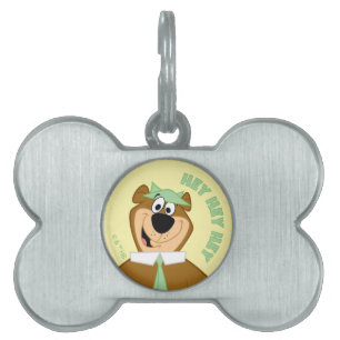 Placa Para Mascotas Bienvenida del oso Yogi